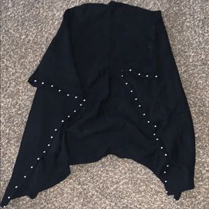 Black Pearl lined poncho
